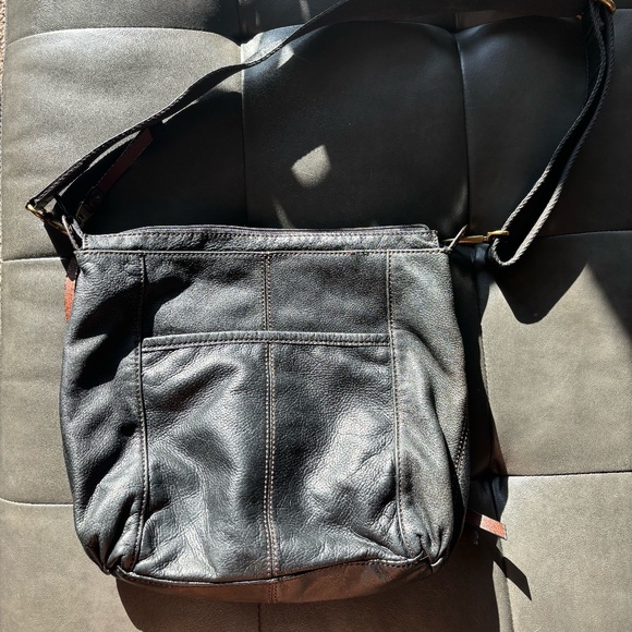 Vintage Fossil No. 54 Leather Bag - Picture 6 of 6